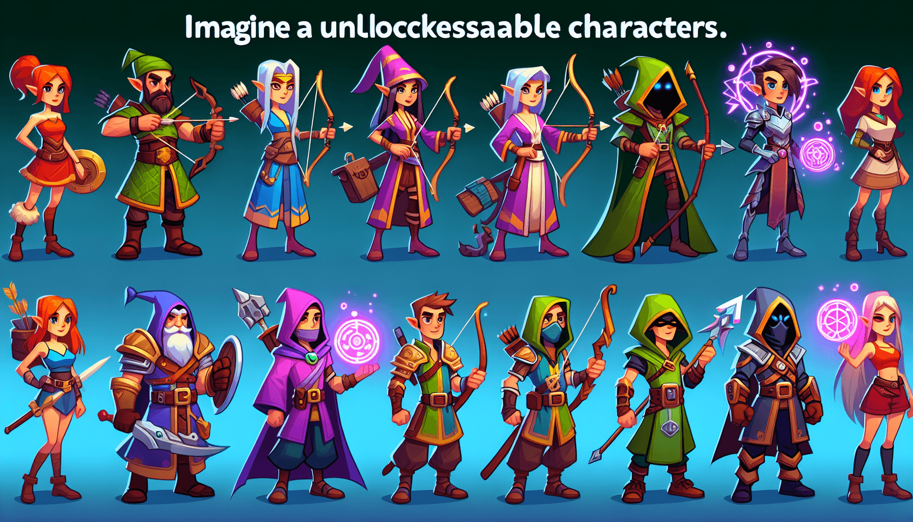 Unlockable game characters